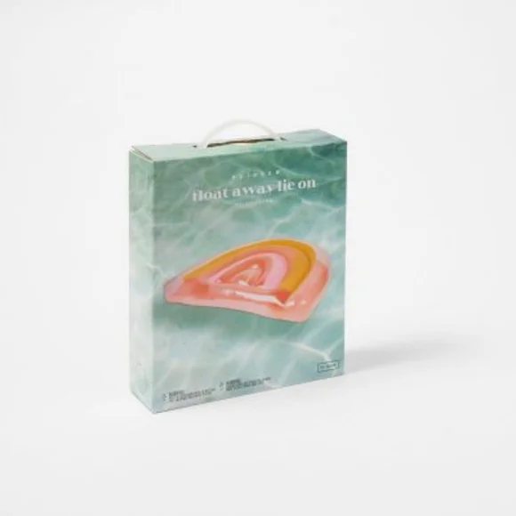 Pink Rainbow Adult Buoy - Lie On Rainbow SUNNYLIFE - Picture 4 of 7